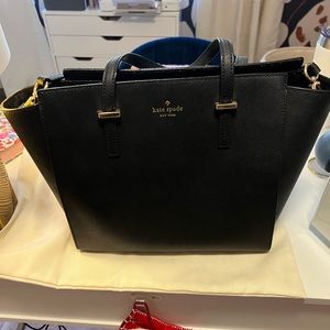 LIKE NEW Kate Spade black handbag bag satchel purse
